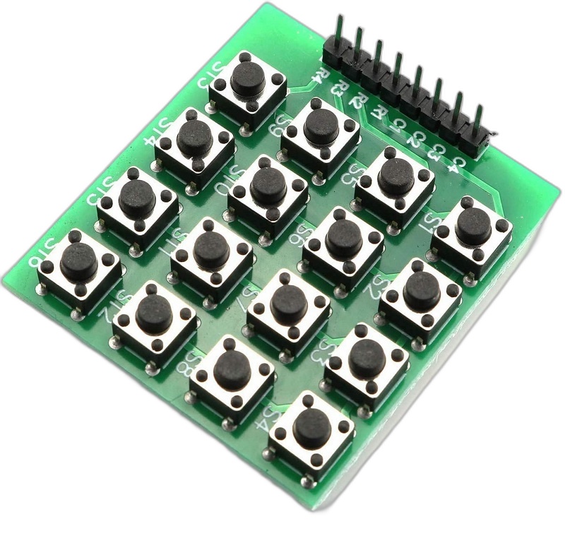 Matrix Button Keypad Module 3x3 4 4 Matrix Button Keypad - Hecto.pk